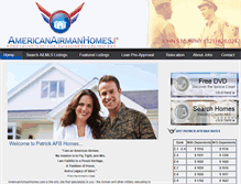 Tablet Screenshot of americanairmanhomes.com